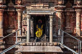 The great Chola temples of Tamil Nadu - The Airavatesvara temple of Darasuram. Daksinamurti on the south face of the vimana 